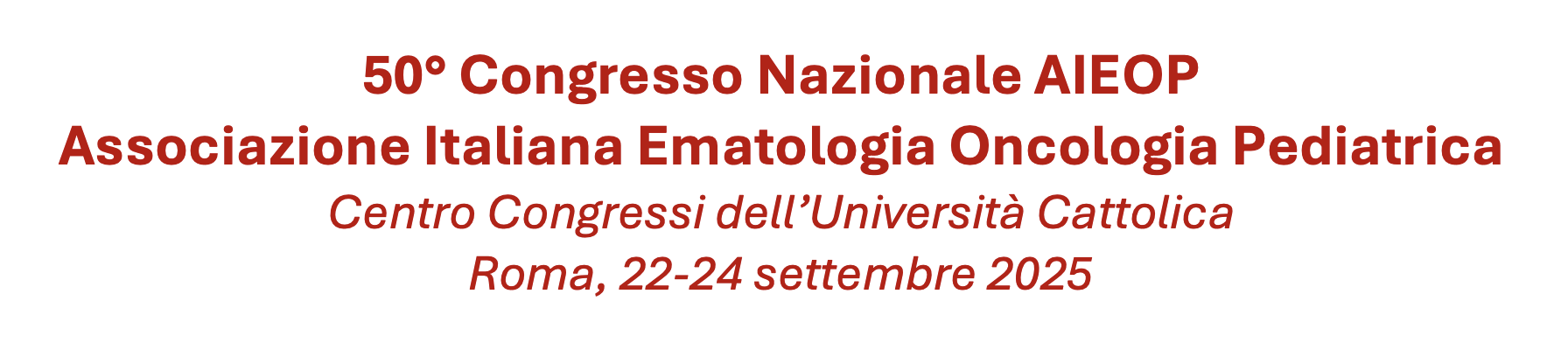 Congresso Nazionale AIEOP